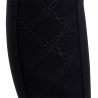 Legginsy EQUESTRO Slim Fit Dekor czarne - dziecko