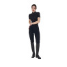 Legginsy EQUESTRO Slim Fit Dekor czarne - dziecko
