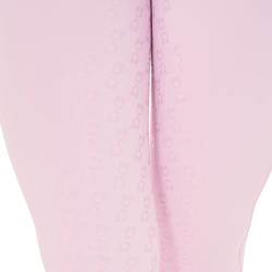 Legginsy dziecięce EQUESTRO Slim Fit Rhinestone pastelowy róż - ballerina