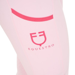 Legginsy EQUESTRO Slim Fit Dekor różowe - dziecko