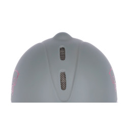 Kask jeździecki Beauty szary 53-57cm