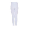 Legginsy EQUESTRO Slim Fit Dekor białe - dziecko