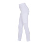 Legginsy EQUESTRO Slim Fit Dekor białe - dziecko
