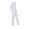 Legginsy EQUESTRO Slim Fit Dekor białe - dziecko