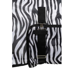Horze Derka przeciwko owadom Defender z klapą na brzuch Zebra