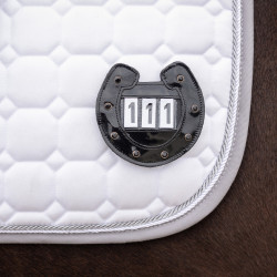 Numerek startowy QHP "Horseshoe" czarny