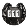 Numerek startowy QHP "Horseshoe" czarny