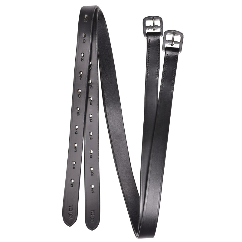 Puśliska Star Economic skórzane 130cm 22mm czarne