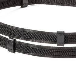 Wodze Kavalkade gumowe 20mm czarne 120cm