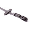 Wodze ogumowane ze stoperami Kavalkade 16mm PONY-120cm brązowe