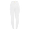Legginsy EQUESTRO Slim Fit MICRO MESH białe