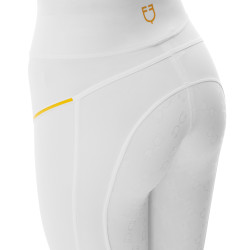 Legginsy EQUESTRO Slim Fit MICRO MESH białe