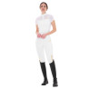 Legginsy EQUESTRO Slim Fit MICRO MESH białe