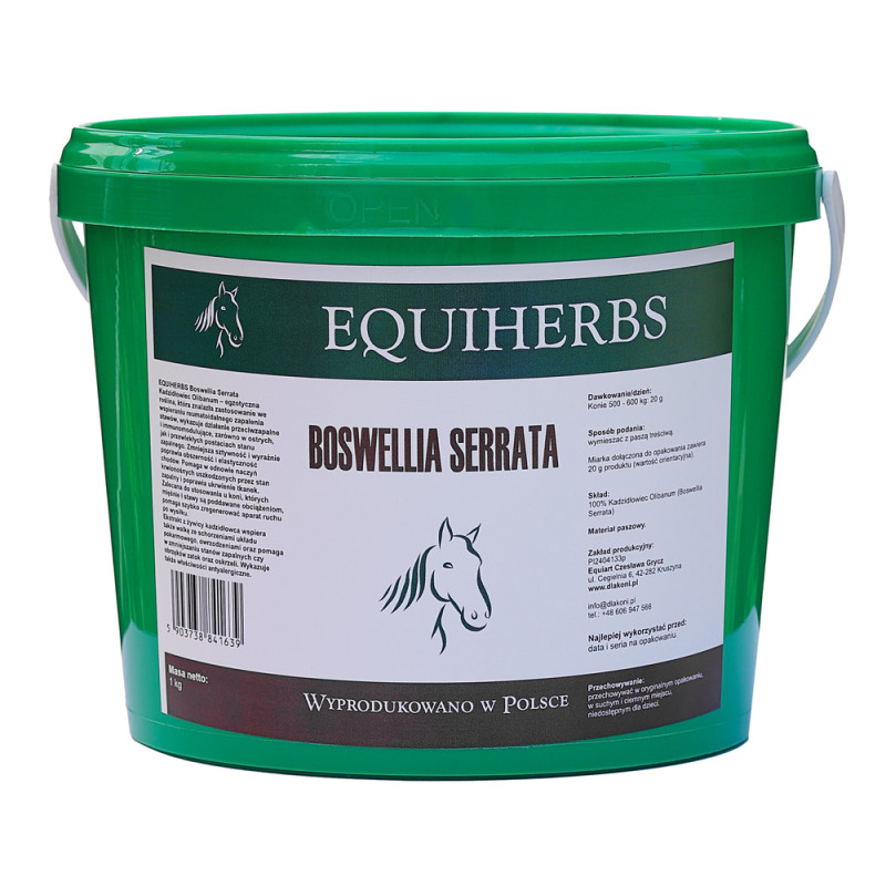 EQUIHERBS Boswellia Serrata – Kadzidłowiec Olibanum 1kg