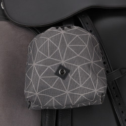 Pokrowce na strzemiona QHP "Collection" Grey Reflective/Szare