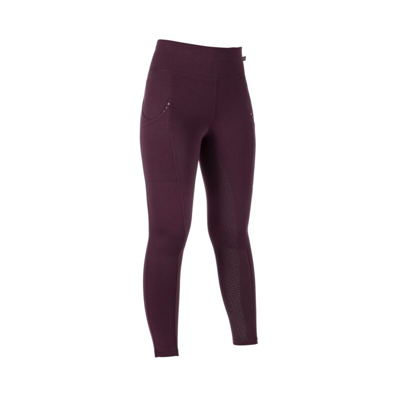 Legginsy HKM "Cosy II" Style Silikon pełny lej bordo