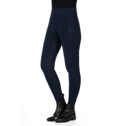 Legginsy HKM "Cosy II" Style Silikon pełny lej granat
