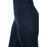 Legginsy HKM "Cosy II" Style Silikon pełny lej granat