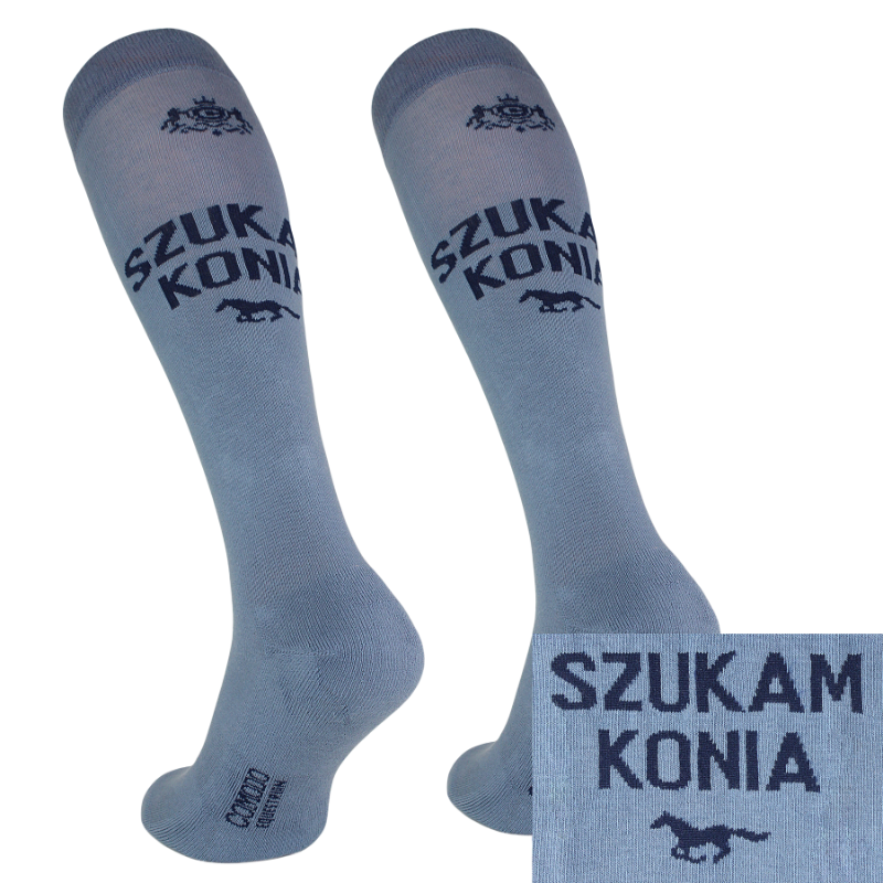 Podkolanówki Comodo "Hay there"	Szukam konia Szare