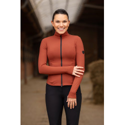 Bluza treningowa Covalliero miedziana S