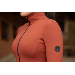 Bluza treningowa Covalliero miedziana S