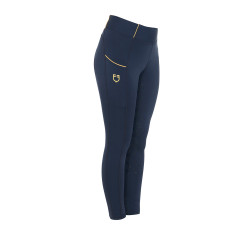 Legginsy EQUESTRO zimowe granat