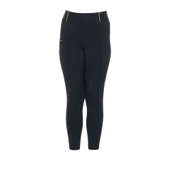 Legginsy EQUESTRO zimowe czarne damskie M