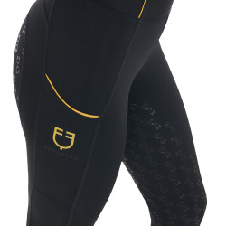 Legginsy EQUESTRO zimowe czarne damskie M