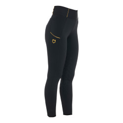 Legginsy EQUESTRO zimowe czarne damskie M