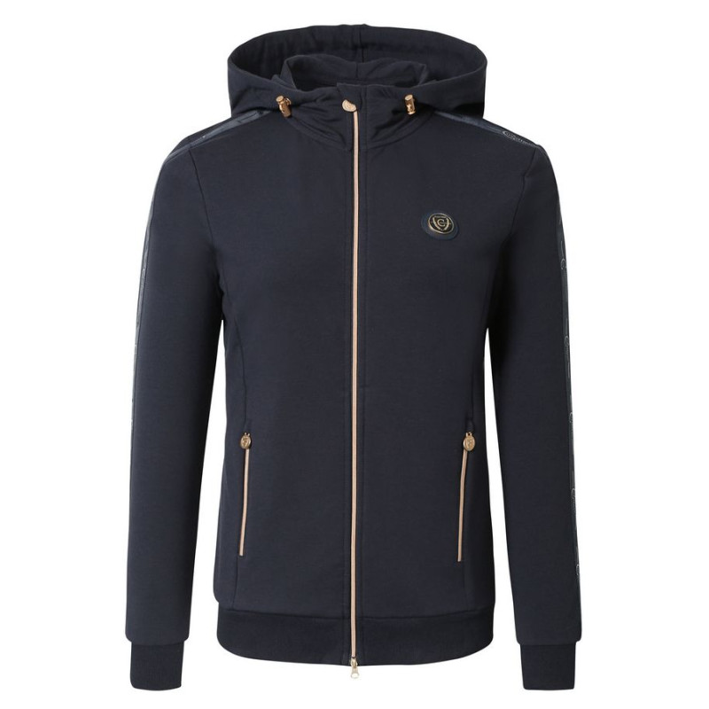 Bluza Hoodie COVALLIERO granatowa S