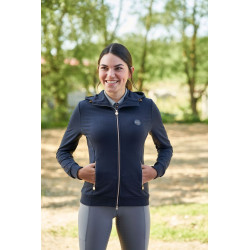 Bluza Hoodie COVALLIERO granatowa S
