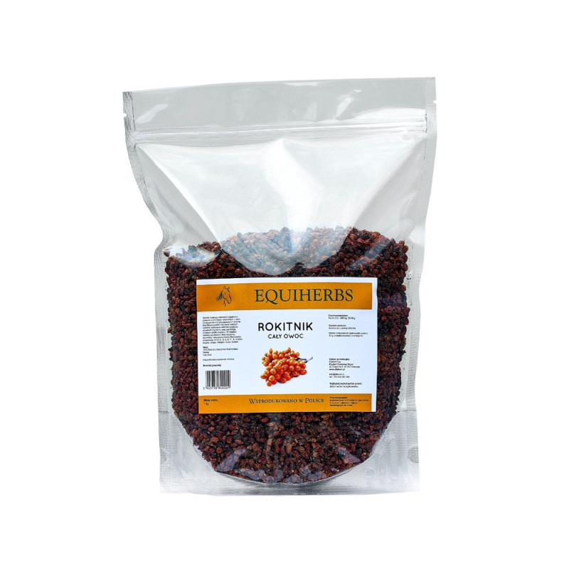 EQUIHERBS - ROKITNIK cały owoc, suszony 1kg - worek