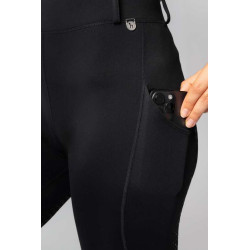 Horze Legginsy Dea zimowe z pełnym lejem czarne