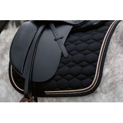 Czaprak HKM Style "Rosegold Glamour" czarny wszechstronny FULL