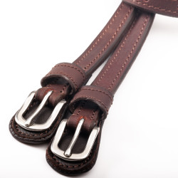 Paski do ostróg Kavalkade "Oiled" brązowe