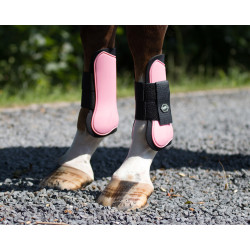 Ochraniacze QHP skokowe Flamingo Pink/Różowe Shetty