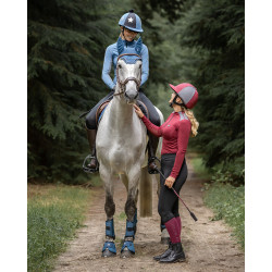 Ochraniacze crossowe QHP "Eventing" przód Steel Blue/Niebieskie