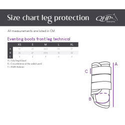 Ochraniacze crossowe QHP "Eventing" przód Steel Blue/Niebieskie