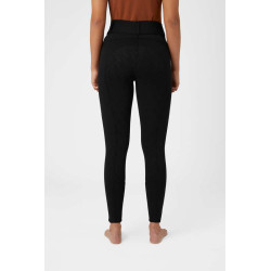 Bryczesy Damskie Horze Mia termoaktywne z pełnym lejem silikonowym czarne