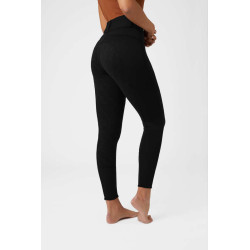 Bryczesy Damskie Horze Mia termoaktywne z pełnym lejem silikonowym czarne