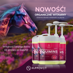 Hippovet Pharmacy Equimins – witaminy i minerały w micelarnym płynie 2,5l