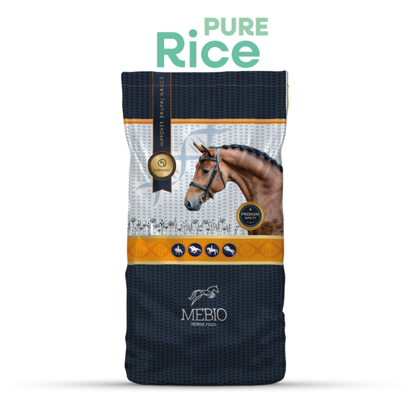 MEBIO Rice Pure – otręby ryżowe – zbilansowane, bez alergenów – 15kg