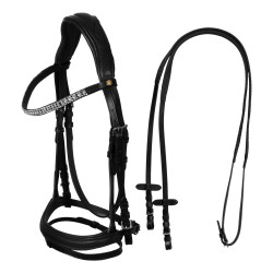 Ogłowie skórzane amahorse z...