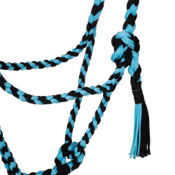 Halter/Kantar sznurkowy POOL'S czarno-błękitny