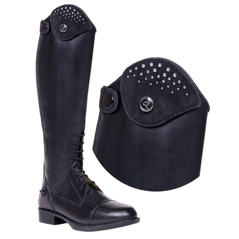 Ozdobne nakładki na oficerki QHP "Romy Fade" silver