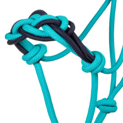 Halter/Kantar z uwiązem Pool's turkusowy