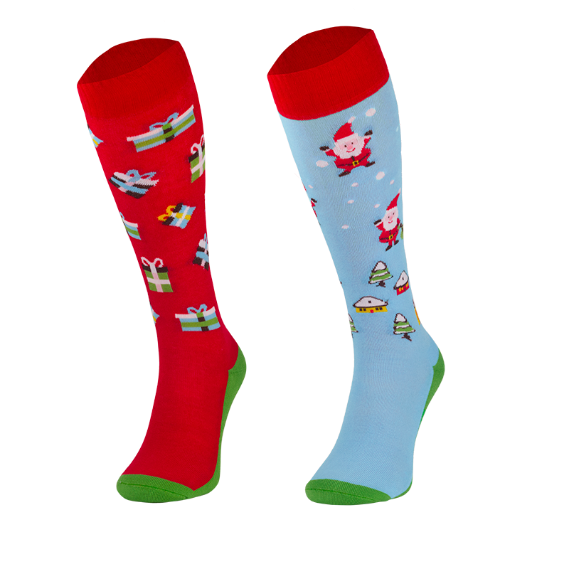 Podkolanówki jeździeckie bawełniane Comodo, Xmas/Święta