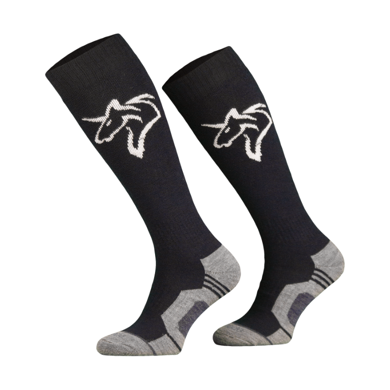 Podkolanówki z wełny merynosa Unicorn czarne 39-42