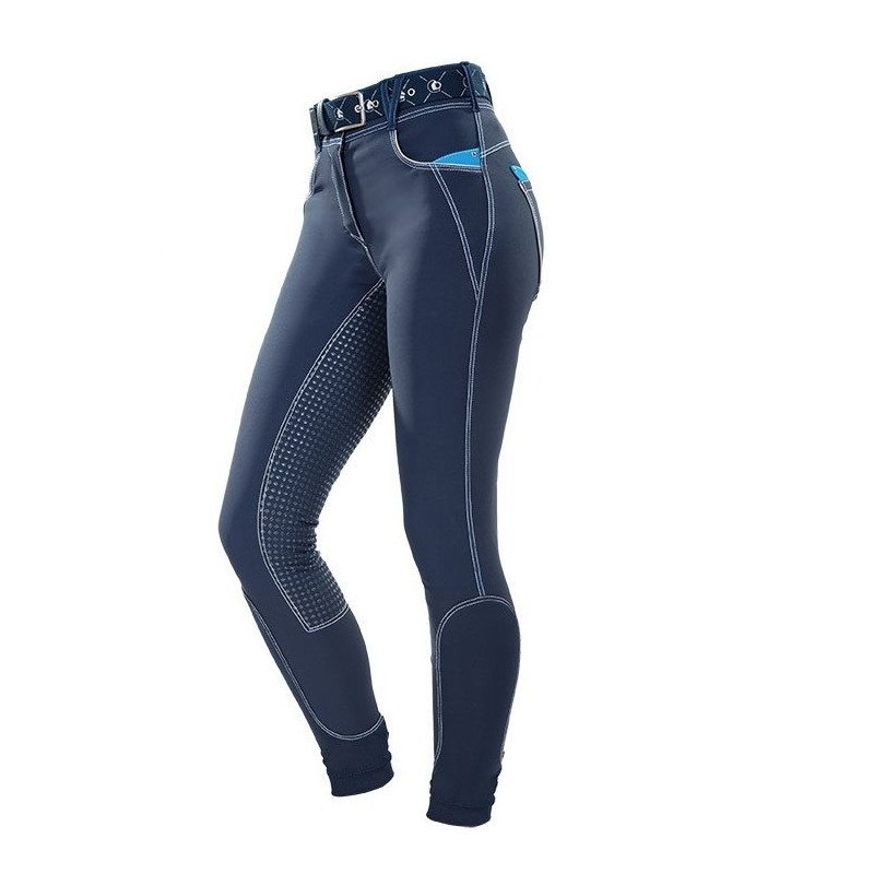 Bryczesy FP Scarlet z pełnym silikonowym lejem granat 44