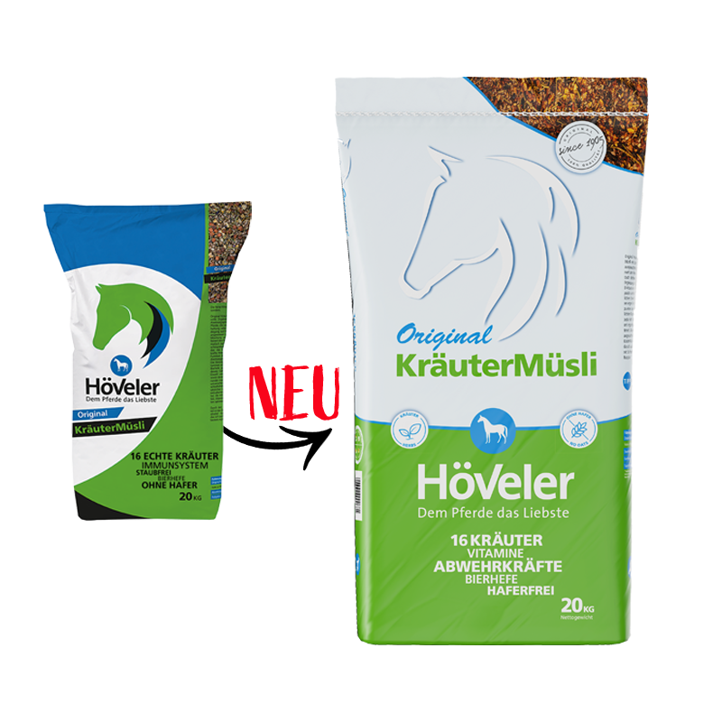 Höveler Original KräuterMüsli (20 kg) - Ziołowe musli bez udziału owsa